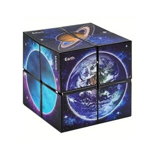 Galaxy Twist Cube – 2-in-1 Sensory Fidget Puzzle for Kids