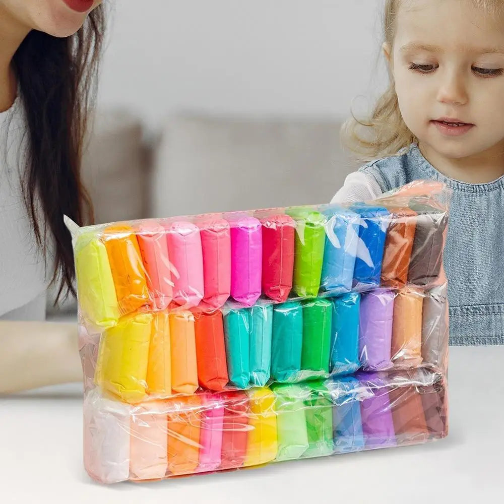 DIY air-dry clay craft kit for children – safe, non-toxic modeling clay set