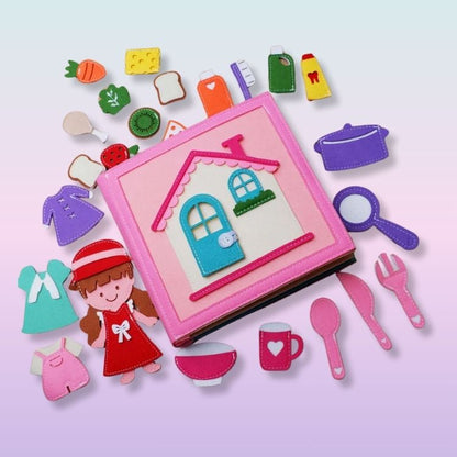 Maximus Montessori Busy Book – Daily Life, Farm & Cooking Activities for Toddlers (8 Pages)